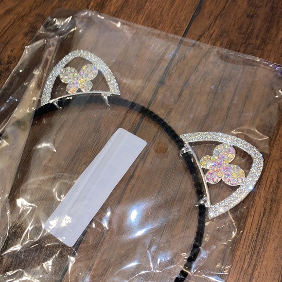 Butterfly Rhinestone Rave Cat Ears - Picture 3 of 5